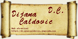 Dijana Ćaldović vizit kartica